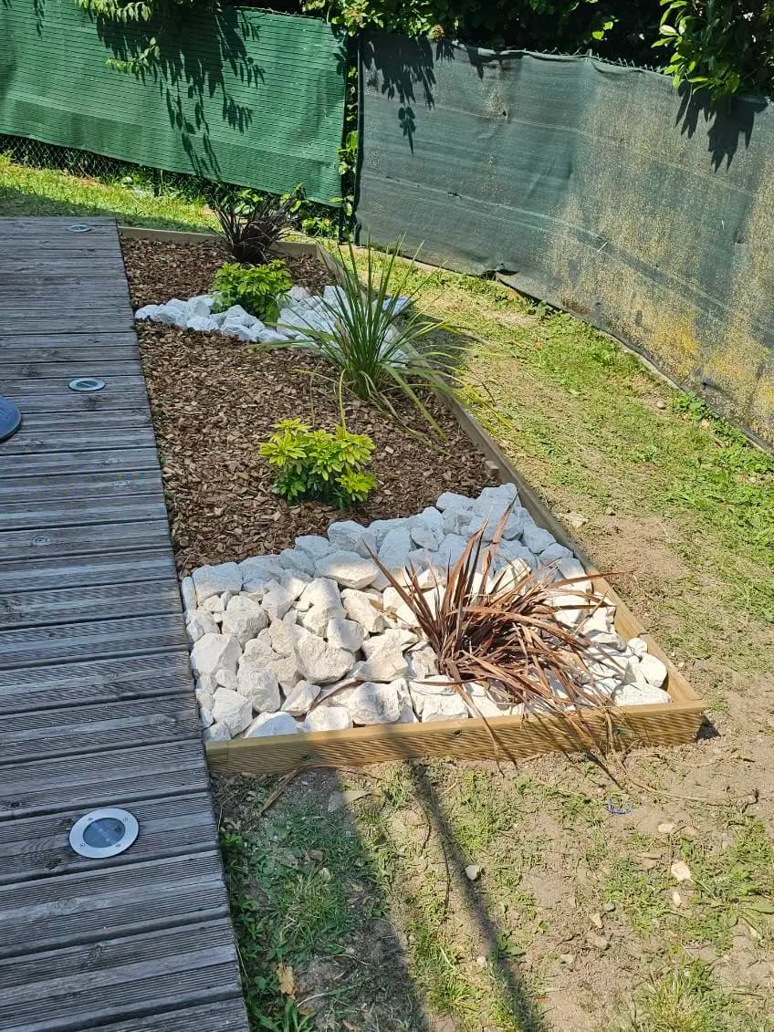 Aménagement minéral zen